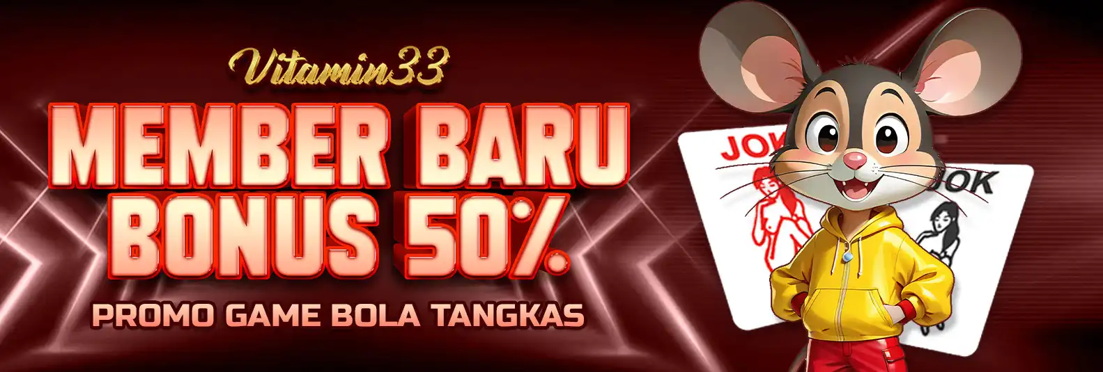 BONUS NEW MEMBER 50% BOLA TANGKAS